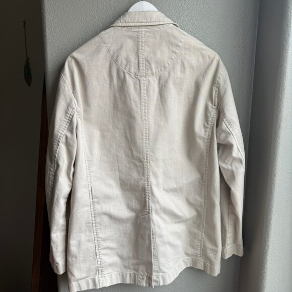 Gap Oversized Khaki Blazer Moonstone Beige - Picture 5 of 8